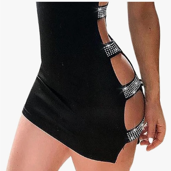 NWOT Women Sexy Tube Tops Dress Solid - Picture 2 of 6